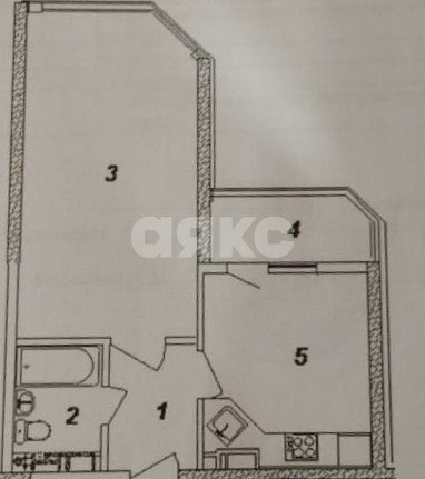 Фото №10: 1-комнатная квартира 45&nbsp;м², 7/19&nbsp;эт. - Анапа, мкр. жилой комплекс Трио-комфорт, ул. Рождественская, 55к1