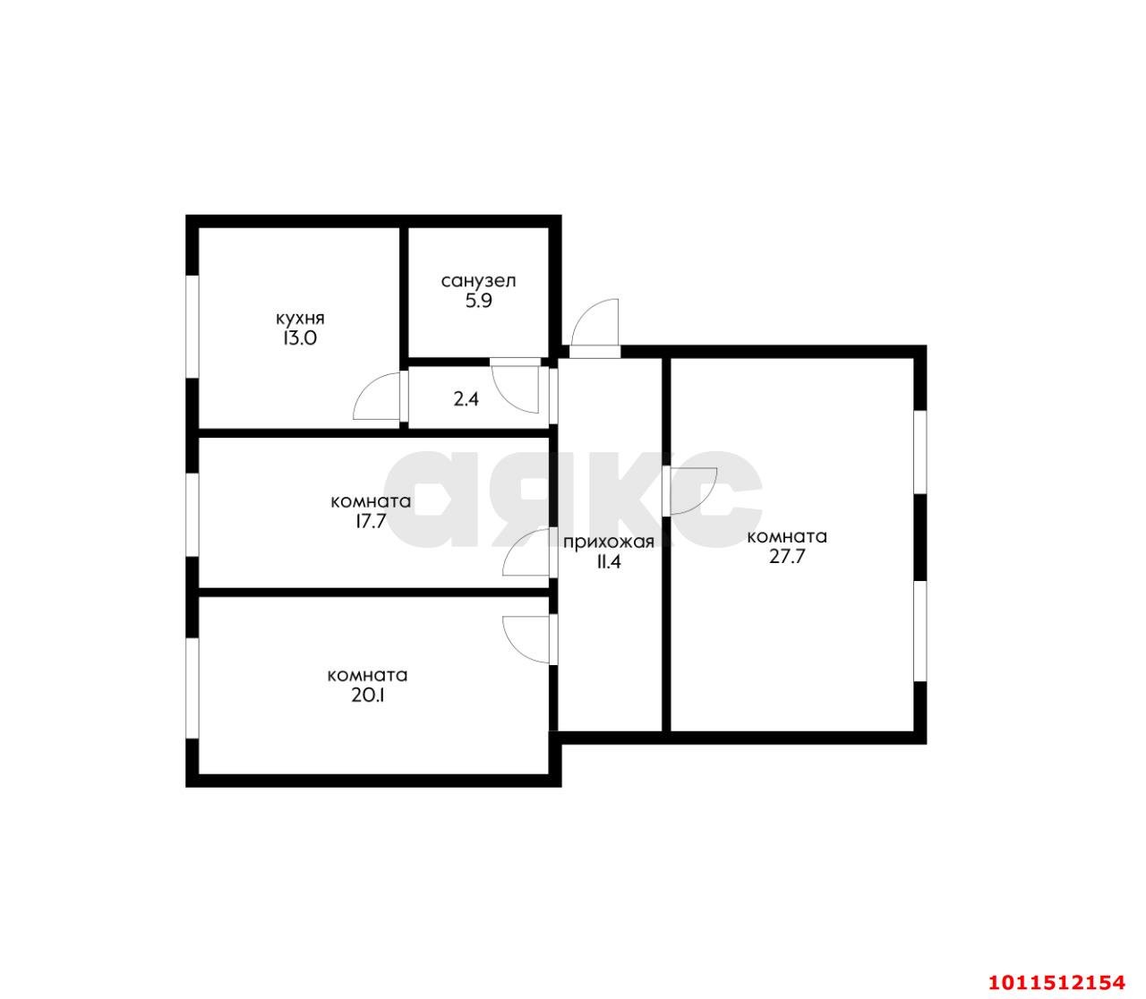 Фото №1: 3-комнатная квартира 100 м² - Краснодар, Пашковский, 