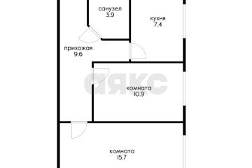 Фото №3: 2-комнатная квартира 47 м² - Краснодар, ж/м Пашковский, ул. Карасунская, 257