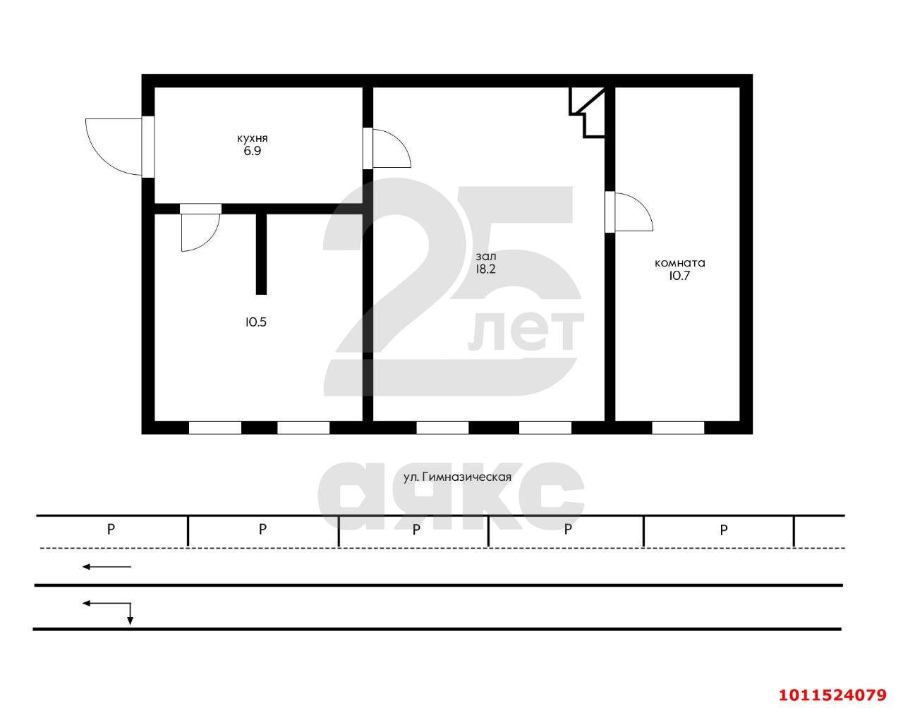 Фото №5: 2-комнатная квартира 46 м² - Краснодар, Центральный, ул. Гимназическая, 22