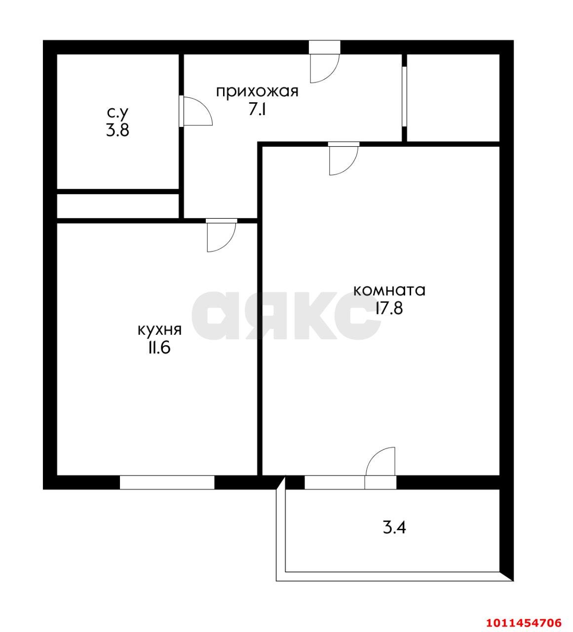 Фото №15: 1-комнатная квартира 40 м² - Краснодар, жилой комплекс Премьера, ул. Автолюбителей, 1/3к2