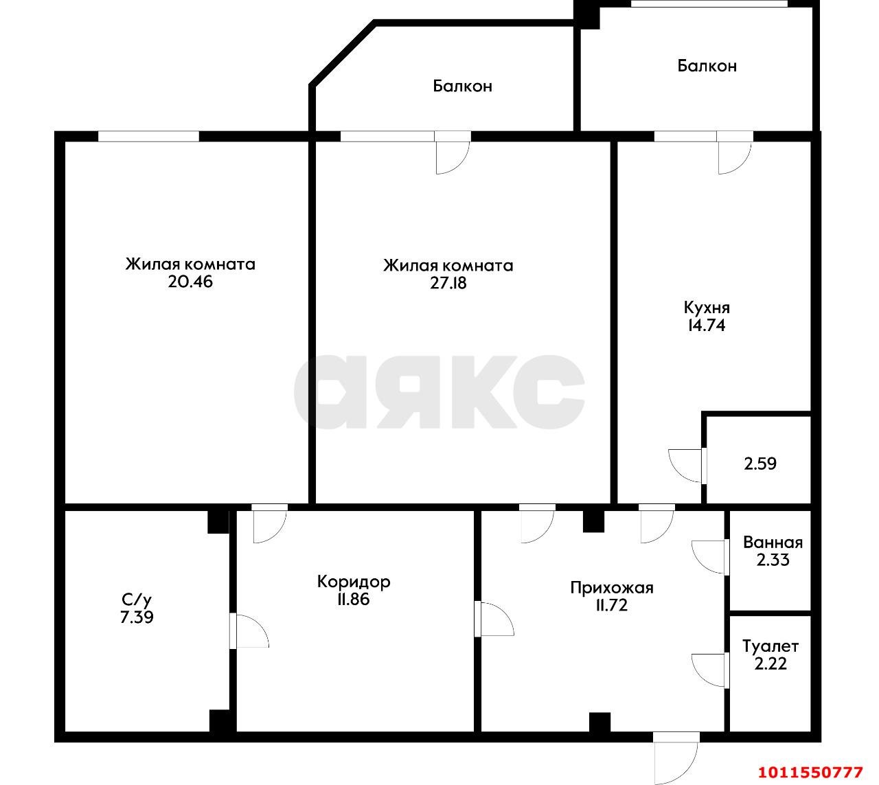 Фото №14: 3-комнатная квартира 107 м² - Краснодар, Центральный, ул. Комсомольская, 4