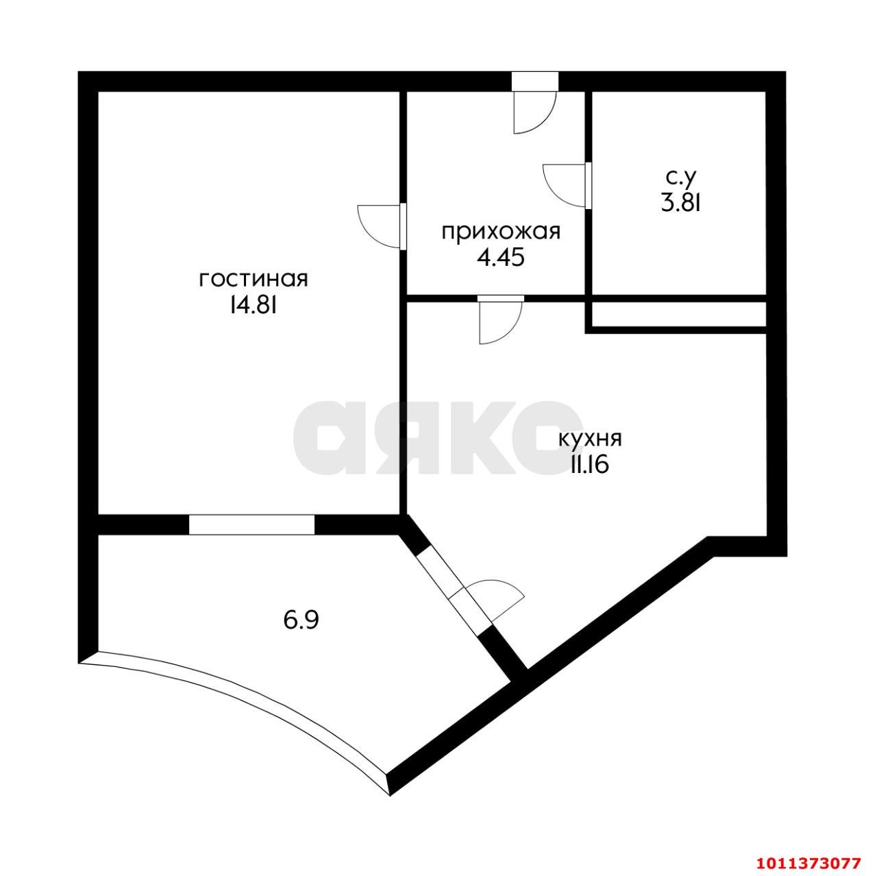 Фото №5: 1-комнатная квартира 37 м² - Краснодар, Губернский, ул. им. Героя Яцкова И.В., 9к3