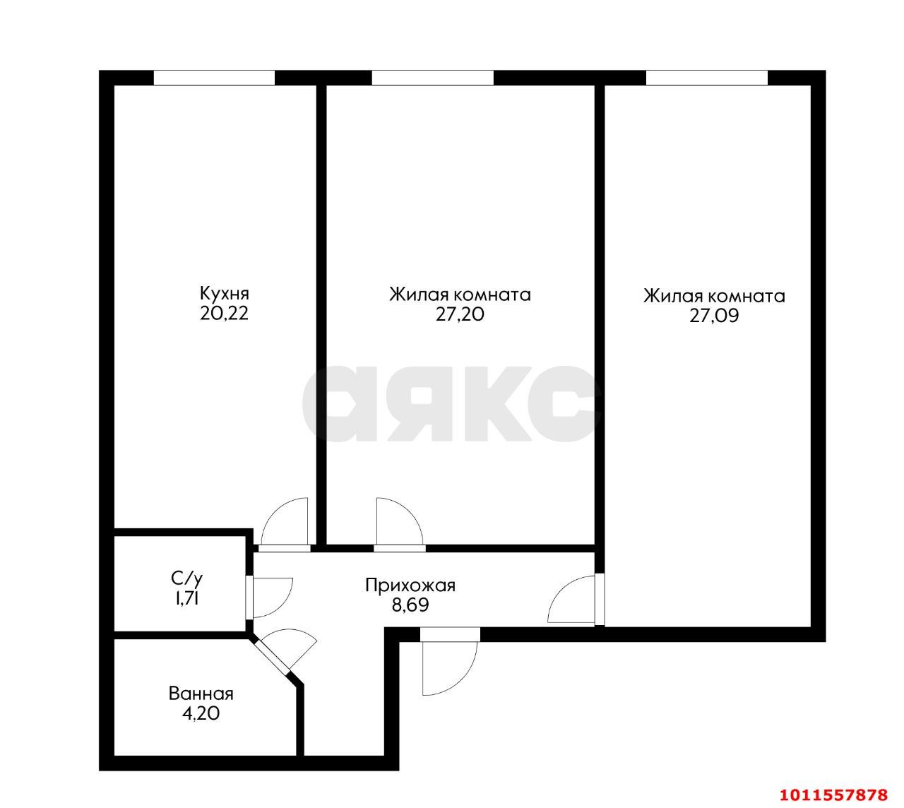 Фото №7: 2-комнатная квартира 94 м² - Краснодар, 9-й километр, ул. Ярославская, 113к1