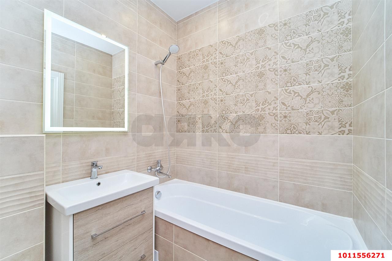 Фото №4: 1-комнатная квартира 45&nbsp;м², 12/17&nbsp;эт. - Краснодар, Прикубанский внутригородской округ, Фестивальный, мкр. ЖК Цветы, ул. Круговая, 4Вк7