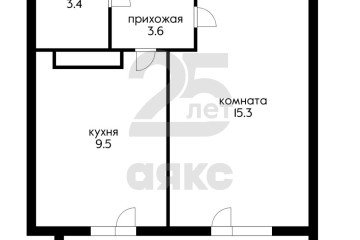 Фото №1: 1-комнатная квартира 38 м² - Краснодар, мкр. Почтовый, ул. имени Валерия Гассия, 3