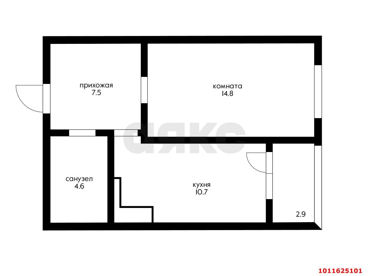 Фото №14: 1-комнатная квартира 40 м² - Краснодар, Калинино, пер. Гаражный, 9